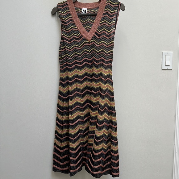 M by Missoni | Dresses | M Missoni Metallic Knit Dress Size 42 | Poshmark